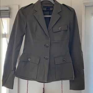 Ralph Lauren Olive Green Safari Blazer
